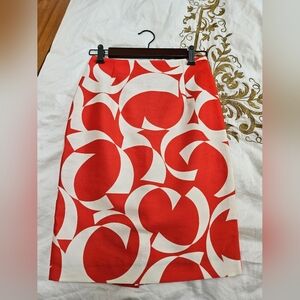 Size 40 XS/S Les Copains cotton silk pencil skirt preloved